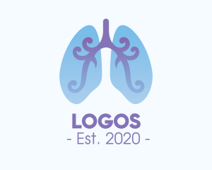 Health - Respiratory Lung Organ logo design