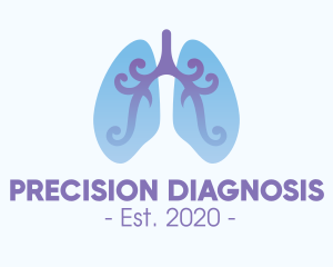 Diagnosis - Respiratory Lung Organ logo design