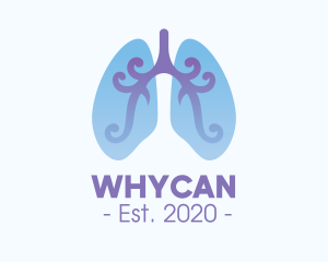 Respiratory System - Respiratory Lung Organ logo design