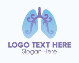 Respiratory Lung Organ Logo