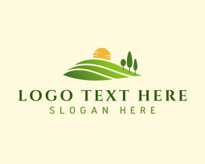 Gardening - Sunset Lawn Landscaping logo design