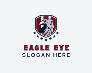 Eagle - American Eagle Shield logo design