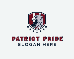 Stars And Stripes - American Eagle Shield logo design