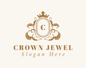 Wreath Crown Jeweler logo design