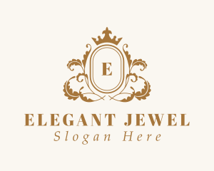 Wreath Crown Jeweler logo design
