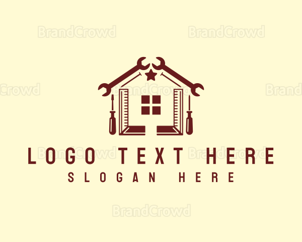 Home Construction Renovation Logo