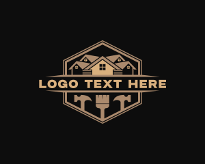 Emblem - Construction House Tools logo design