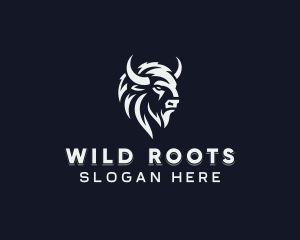 Wild Bison Animal  logo design