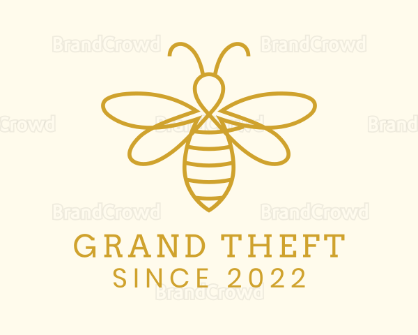 Honey Bee Insect Logo