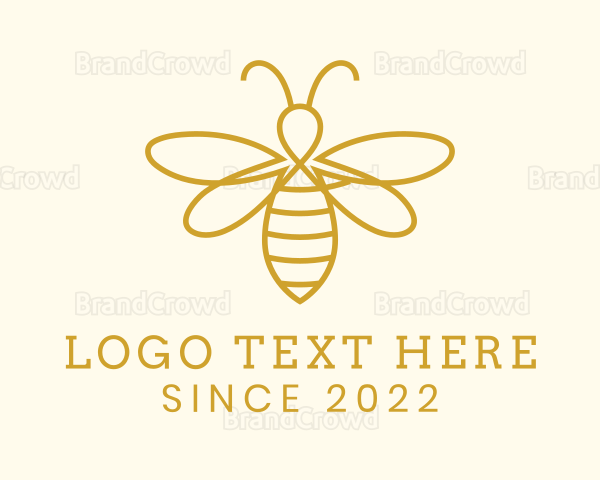 Honey Bee Insect Logo