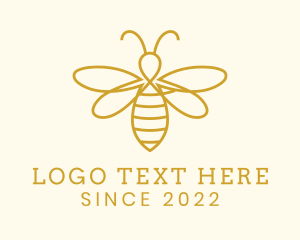 Wasp - Honey Bee Insect logo design