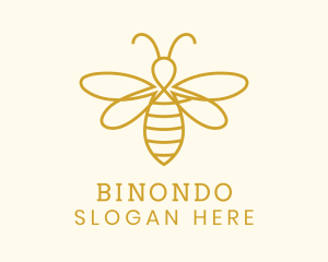 Honey Bee Insect Logo