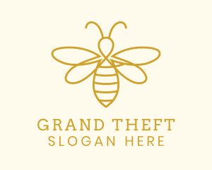 Honey Bee Insect Logo