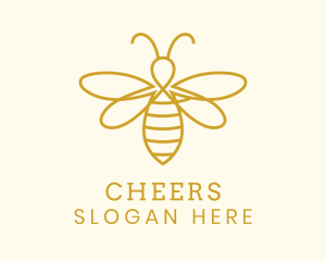 Honey Bee Insect Logo
