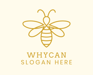 Honey Bee Insect Logo