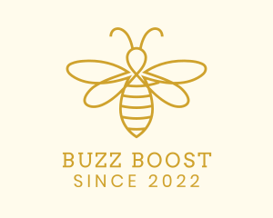 Honey Bee Insect logo design