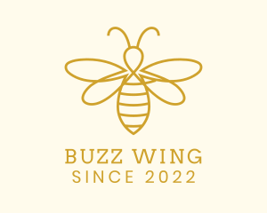 Honey Bee Insect logo design