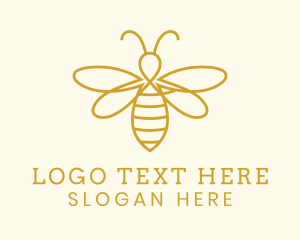 Honey Bee Insect Logo