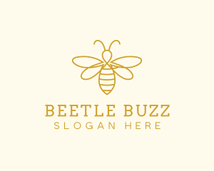 Honey Bee Insect logo design