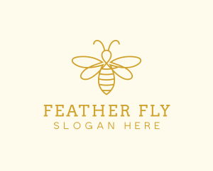 Honey Bee Insect logo design