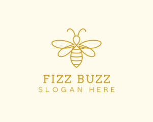 Honey Bee Insect logo design