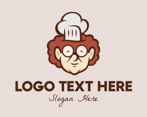 Character - Grandma Chef Cook logo design