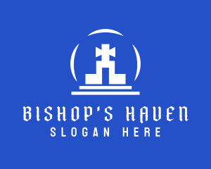 Bishop - Religious Cross Church logo design