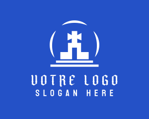 Religious Cross Church  logo design