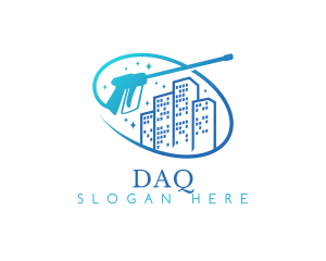Apartment - Gradient Building Cleaning logo design