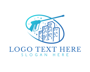 Building - Gradient Building Cleaning logo design