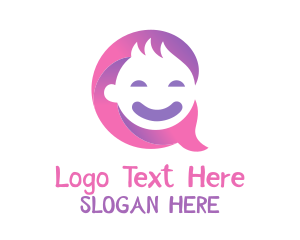 Baby - Baby Chat Bubble logo design