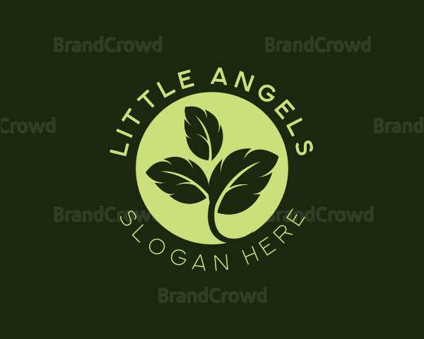 Eco Leaf Sprout Logo