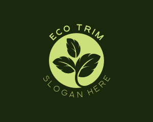 Eco Leaf Sprout logo design