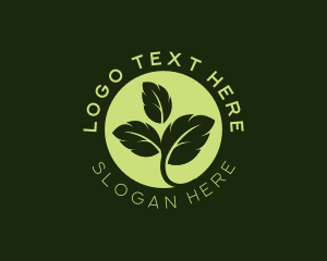 Herb - Eco Leaf Sprout logo design