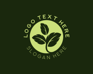 Eco Leaf Sprout Logo