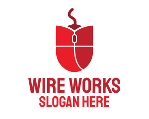 Wire - Tulip Computer Mouse logo design