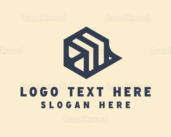 Geometric Cube Business Logo