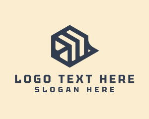 Box - Geometric Cube Business logo design