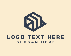 Security - Geometric Cube Business logo design