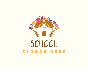 Learning Book School logo design