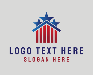 Stripes - American Home Realty logo design