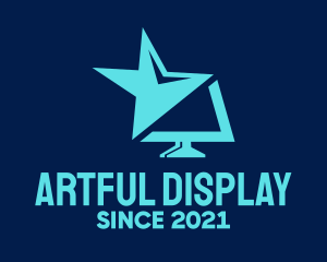 Blue Star Screen logo design