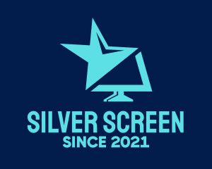 Blue Star Screen logo design