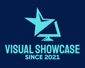 Display - Blue Star Screen logo design