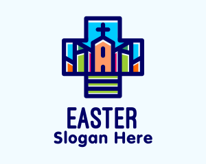 Multicolor Catholic Church  Logo