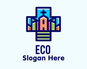 Multicolor Catholic Church  Logo