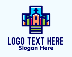 Multicolor Catholic Church  Logo