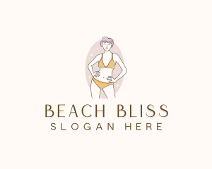 Swimwear - Swimwear Bikini Model logo design