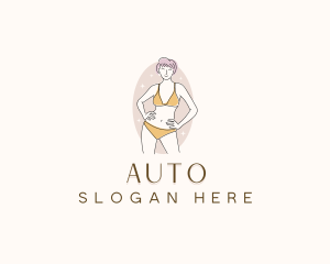 Swimwear - Swimwear Bikini Model logo design