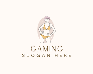 Lingerie - Swimwear Bikini Model logo design